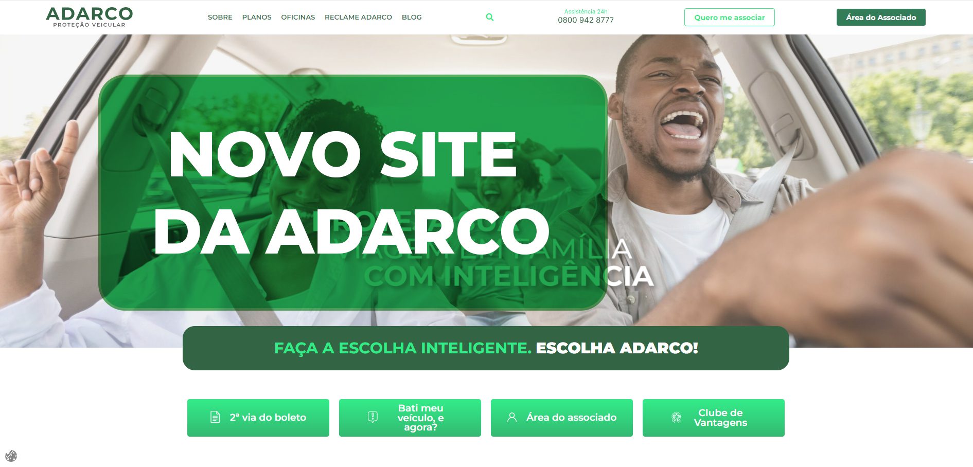 Novo site para proteger seu veículo com inteligência